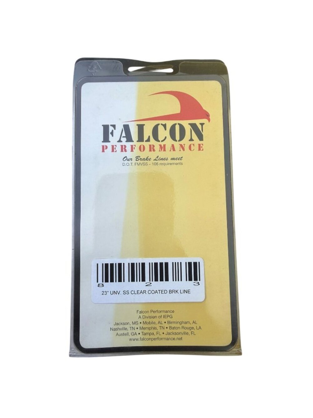 23" Universal Stainless Steel Clear Coated Brake Line By Falcon Performance 823
